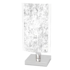 Abat Jour-Top Light Abat-jour camera da letto in foglia argento shadow