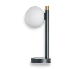 Abat Jour-Miloox Abat jour camera da letto pomi dimmerabile sfera vetro sfera bianca