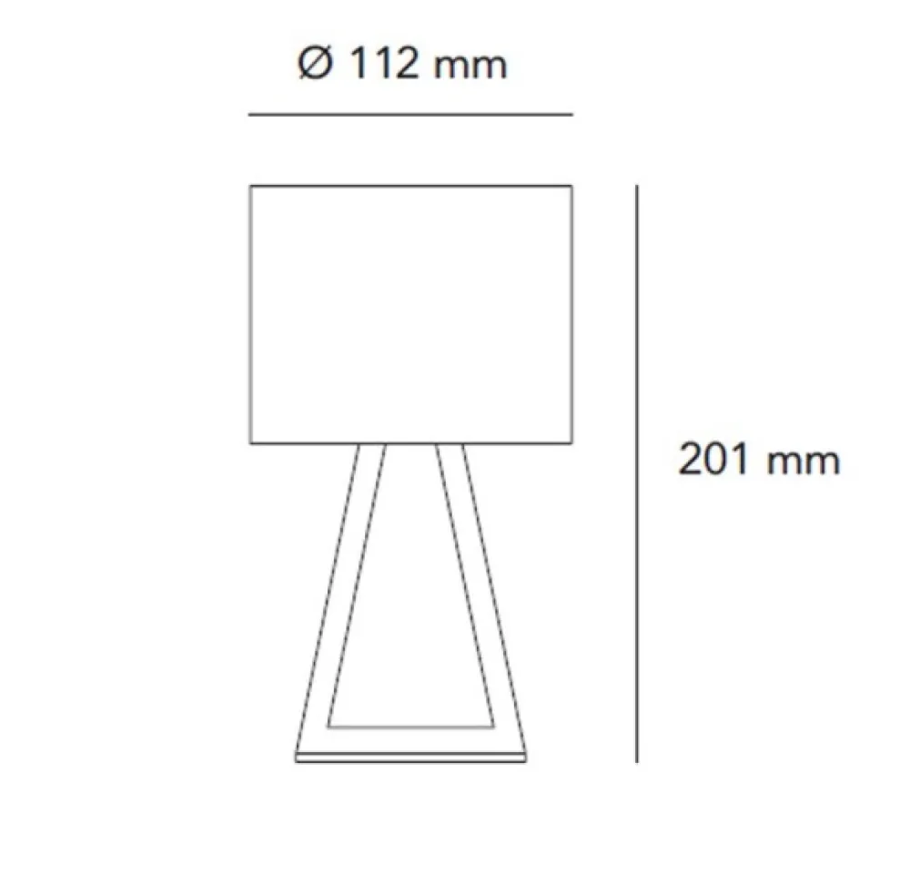 Abat Jour-Vivida International Abat-jour da comodino bianco led 8.4w 3000k touch dimmer vivida pup metal