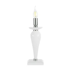 Abat Jour-Ondaluce Abat-jour da comodino classica vetro bianco pagan