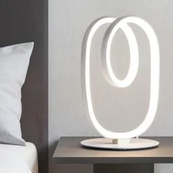 Abat Jour-Gea Luce Abat-jour da comodino diva bianco design moderna