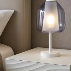 Abat Jour-Top Light Abat jour da comodino double skin toplight moderna bianco blu
