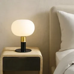Abat Jour-Miloox Abat-jour da comodino mose dimmerabile per camera da letto