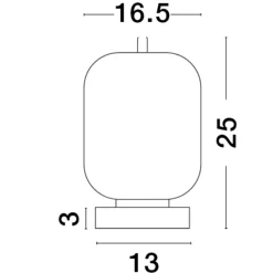 Abat Jour-Selezionato da Mazzolaluce Abat-jour da comodino oro vetro bianco per camera da letto