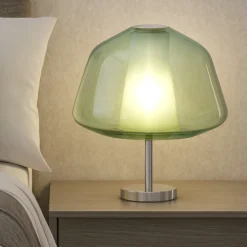 Abat Jour-Top Light Abat-jour da comodino toplight vetro verde design moderna