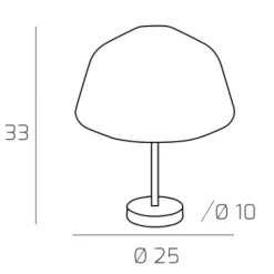 Abat Jour-Top Light Abat-jour da comodino toplight vetro verde design moderna