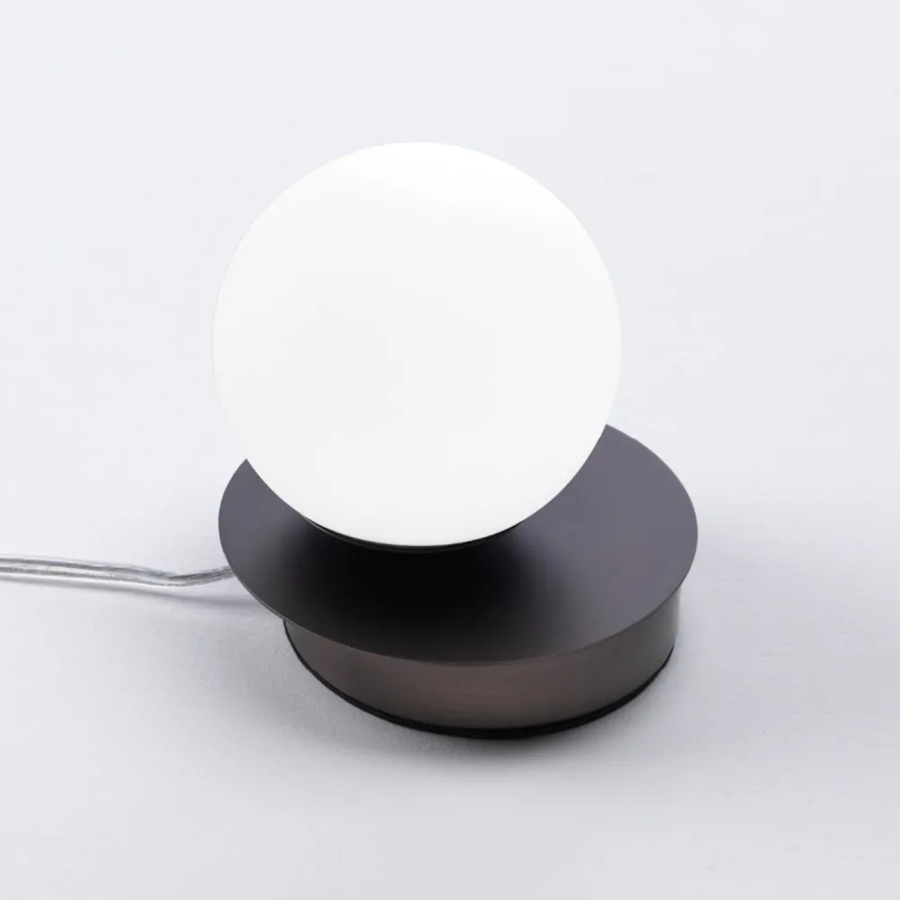 Abat Jour-Vivida International Abat-jour da comodino vivida pearl bronzo vetro bianco led 4w 3000k