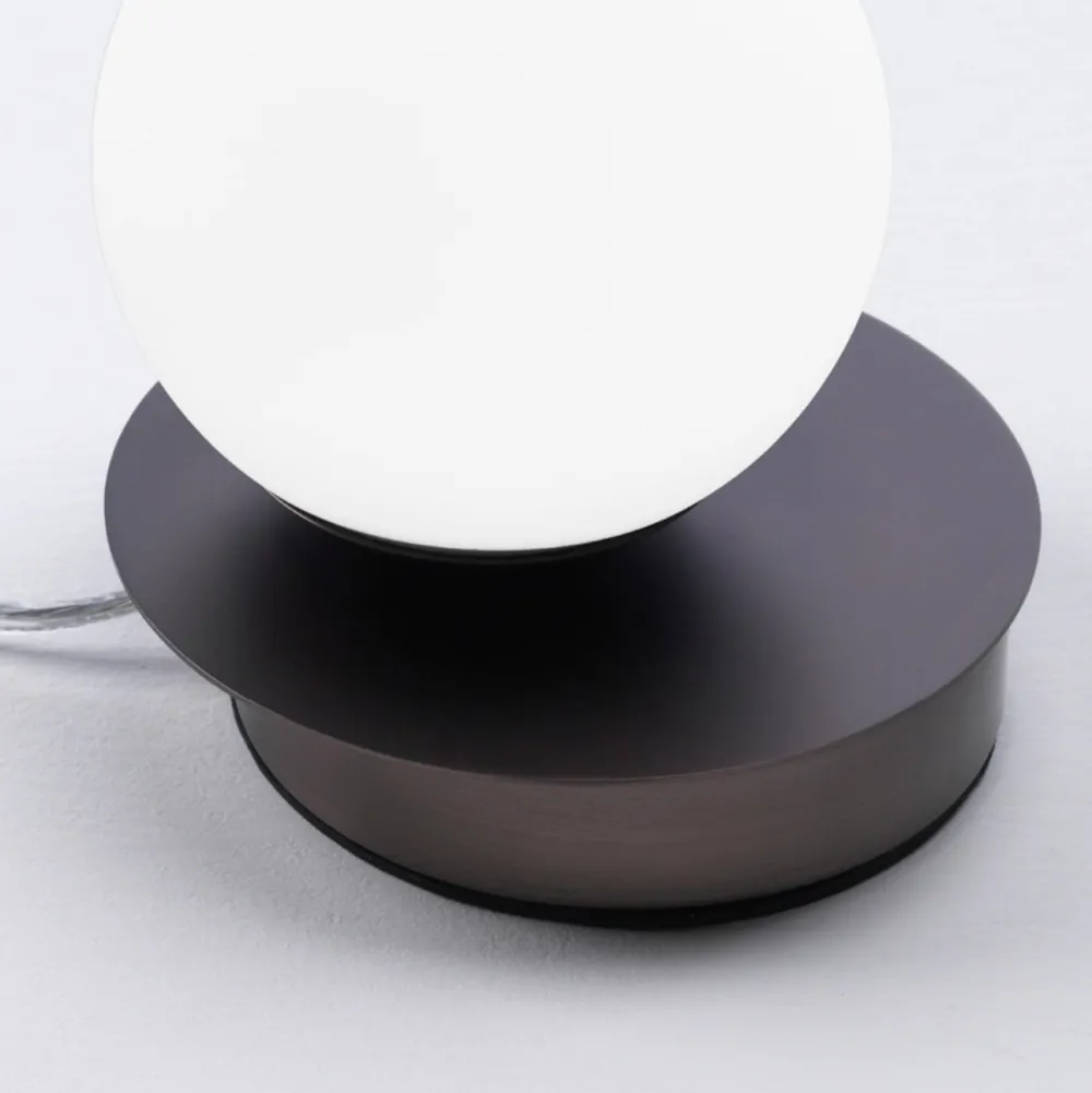 Abat Jour-Vivida International Abat-jour da comodino vivida pearl bronzo vetro bianco led 4w 3000k