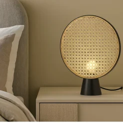 Abat Jour-Selezionato da Mazzolaluce Abat-jour da conodino camera da letto rattan naturale
