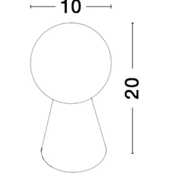 Abat Jour-Selezionato da Mazzolaluce Abat-jour di cemento per comodino camera da letto moderna