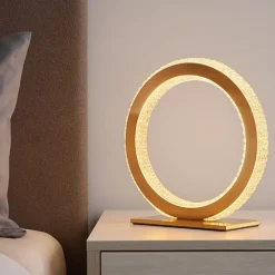 Abat Jour-Selezionato da Mazzolaluce Abat-jour lampada comodino anello oro per camera da letto contemporanea