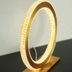 Abat Jour-Selezionato da Mazzolaluce Abat-jour lampada comodino anello oro per camera da letto contemporanea