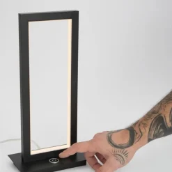 Abat Jour-Selezionato da Mazzolaluce Abat-jour lampada da comodino nera led 12w 3000k design