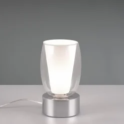 Abat Jour-Selezionato da Mazzolaluce Abat jour lampada da comodino cromo design vetro trasparente