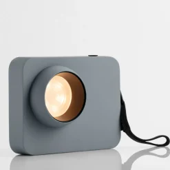 Abat Jour-Selezionato da Mazzolaluce Abat-jour lampada da comodino macchina fotografica moderna blu grigio