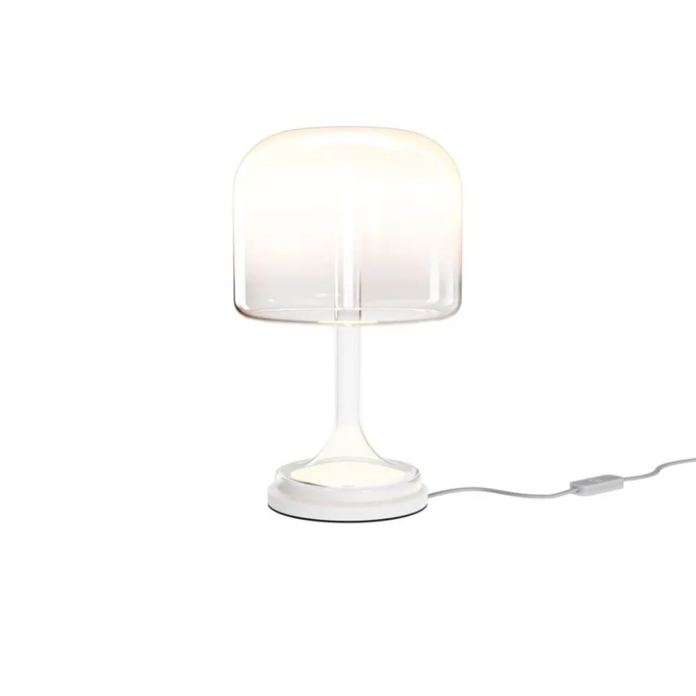 Abat Jour-Maytoni Abat-jour lampada da comodino spirito vetro bianco led 3000k