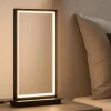 Abat Jour-Selezionato da Mazzolaluce Abat-jour lampada da comodino moderna led 3200k rettangolare nera