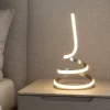 Abat Jour-Selezionato da Mazzolaluce Abat-jour lampada da comodino ricciolo moderna led 15w 4500k fp