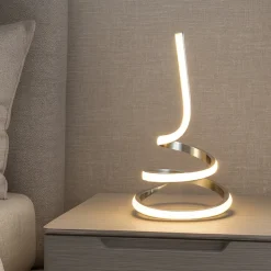 Abat Jour-Selezionato da Mazzolaluce Abat-jour lampada da comodino ricciolo moderna led 15w 4500k fp
