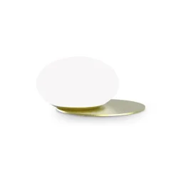Abat Jour-Ideal Lux Abat-jour lampada ninfea tl1 ottone da comodino