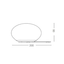 Abat Jour-Ideal Lux Abat-jour lampada ninfea tl1 ottone da comodino