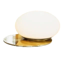 Abat Jour-Ideal Lux Abat-jour lampada ninfea tl1 ottone da comodino