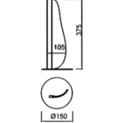 Abat Jour-Selezionato da Mazzolaluce Abat-jour lampada per camera da letto vela led design moderna