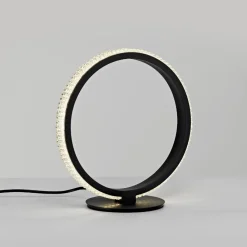 Abat Jour-Selezionato da Mazzolaluce Abat-jour led lampada da comodino cerchio moderna nera