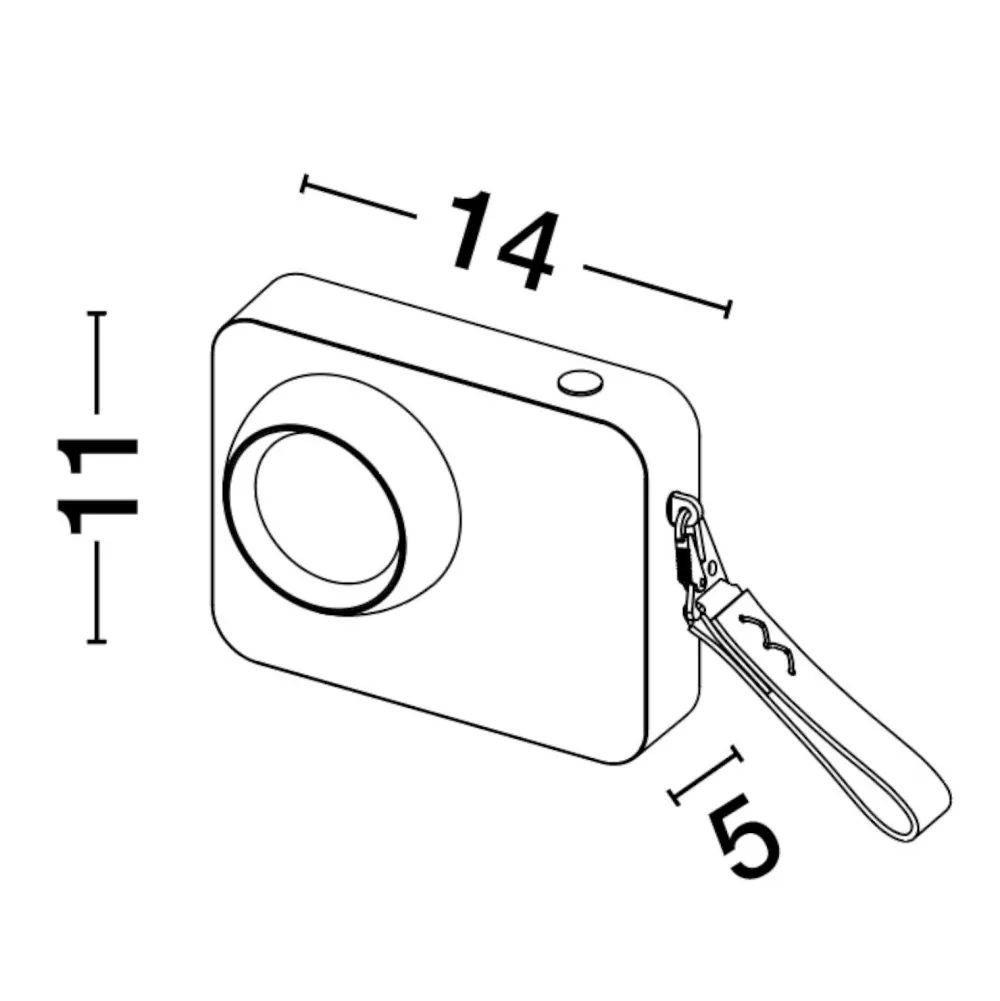 Abat Jour-Selezionato da Mazzolaluce Abat-jour macchina fotografica portatile nera moderna