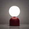 Abat Jour-Selezionato da Mazzolaluce Abat-jour moderna rossa sfera bianca lampada da comodino