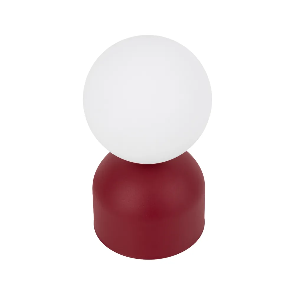 Abat Jour-Selezionato da Mazzolaluce Abat-jour moderna rossa sfera bianca lampada da comodino
