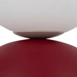 Abat Jour-Selezionato da Mazzolaluce Abat-jour moderna rossa sfera bianca lampada da comodino