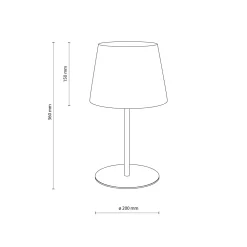 Abat Jour-Selezionato da Mazzolaluce Abat-jour nera moderna per comodini camera da letto