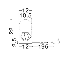 Abat Jour-Selezionato da Mazzolaluce Abat-jour per camera da letto grigio chiaro vegtro ceramica
