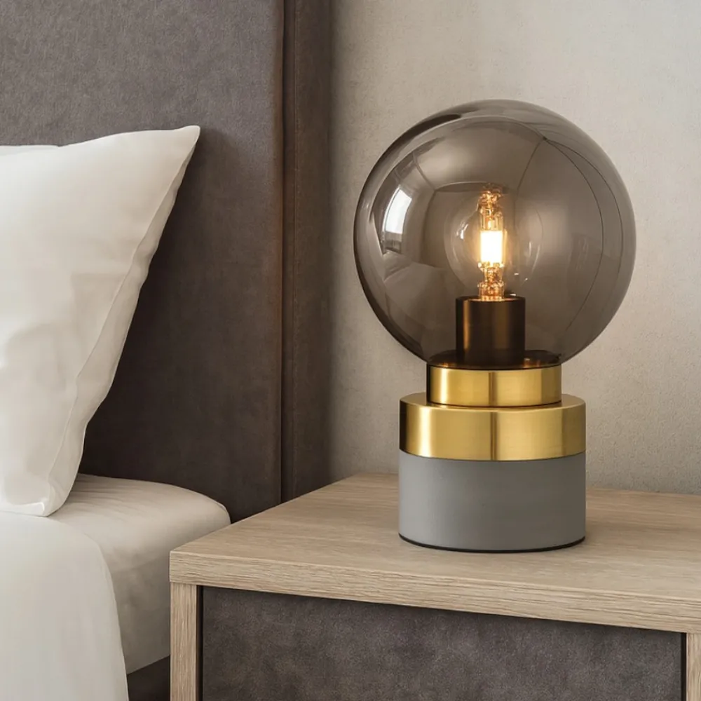 Abat Jour-Selezionato da Mazzolaluce Abat-jour per camera da letto grigio oro