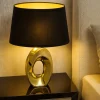 Abat Jour-Selezionato da Mazzolaluce Abat jour per camera da letto oro paralume nero