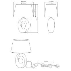 Abat Jour-Selezionato da Mazzolaluce Abat jour per camera da letto oro paralume nero