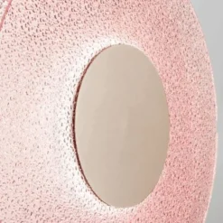Abat Jour-Ondaluce Abat jour per cameretta lt candy vetro rosa led moderna