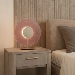 Abat Jour-Ondaluce Abat jour per cameretta lt candy vetro rosa led moderna