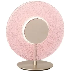 Abat Jour-Ondaluce Abat jour per cameretta lt candy vetro rosa led moderna