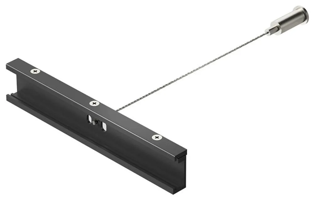 Accessori-Gea Luce Accessori kit sospensione nero con staffa unione di binari trifase