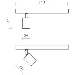 Illuminazione A Binario-Selezionato da Mazzolaluce Accessorio faretto led bianco 4000k per binario elcom