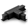 Illuminazione A Binario-Gea Luce Accessorio giunto a t per connessione elettrica meccanica binario trifase nero