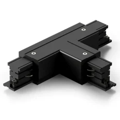Illuminazione A Binario-Gea Luce Accessorio giunto a t per connessione elettrica meccanica binario trifase nero