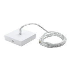 Accessori-Eglo Accessorio kit rosone e cavo elettrico bianco sospensione pannello led