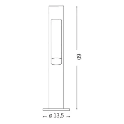 Lampioni Da Giardino-Ideal Lux Acqua pt1 lampione per esterno ip44 marrone