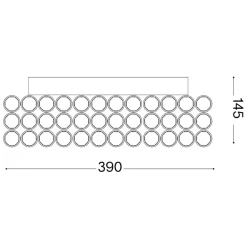Plafoniere Moderne-Ideal Lux Admiral pl6 plafoniera per camera da letto quadrata cromata cristalli trasparenti