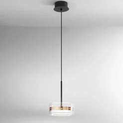 Lampade A Sospensione-Perenz Illuminazione Aere perenz lampada a sospensione oro rosa led 3000k moderna