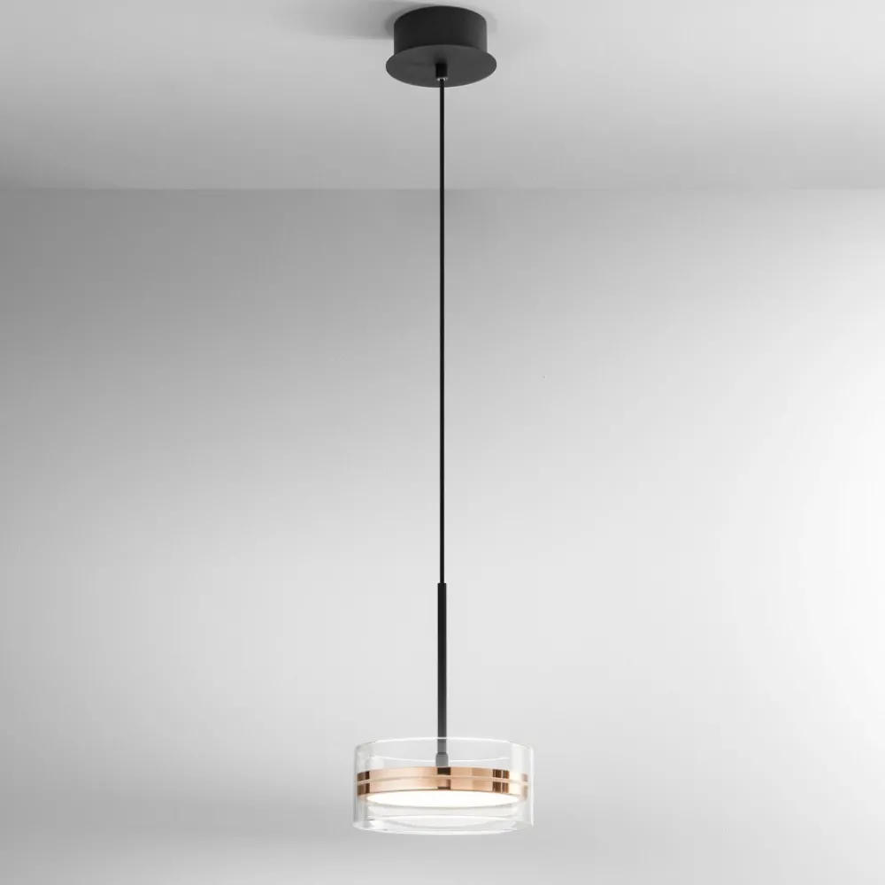Lampade A Sospensione-Perenz Illuminazione Aere perenz lampada a sospensione oro rosa led 3000k moderna