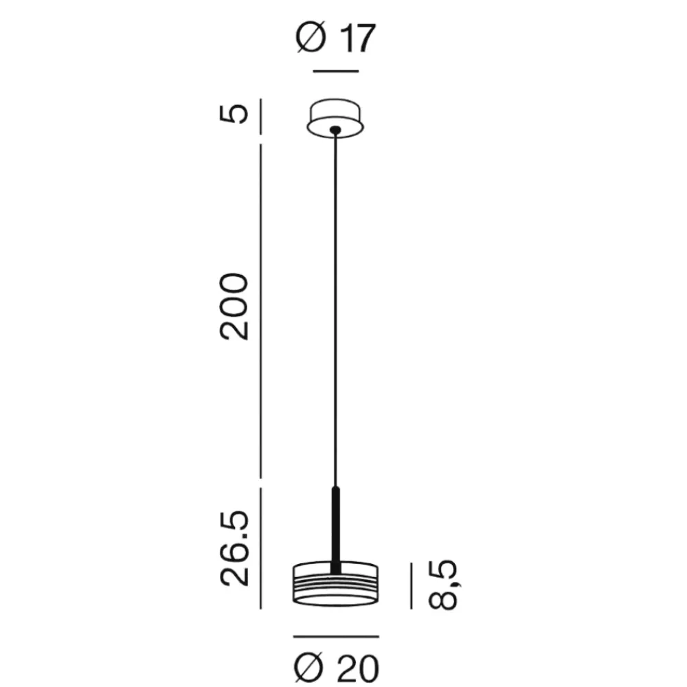 Lampade A Sospensione-Perenz Illuminazione Aere perenz lampada a sospensione oro rosa led 3000k moderna